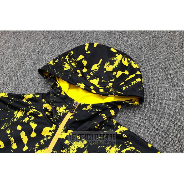 Chandal de Sudadera del Borussia Dortmund 2023-2024 Negro y Amarillo